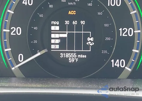 2014 Honda Accord Hybrid Touring z USA, uszkodzony, nr VIN 1HGCR6F7XEA001329